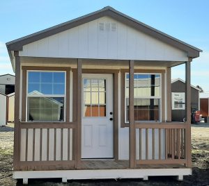 12x16 Gable Cabin w/Porch #2656-image