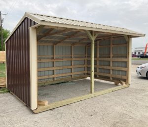 10x16 Metal Run-in Shed #3129-image