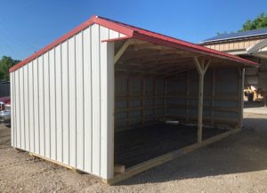 12x24 Metal Run-in Shed #3184-image
