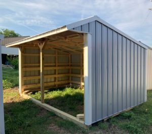 10x16 Metal Run-in Shed #3404-image