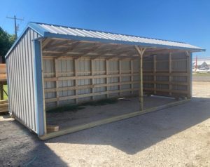 10x24 Metal Run-in Shed #3282-image