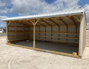 12x24 Metal Run-in Shed #3293-image