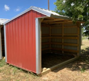 8x12 Metal Run-in Shed #3128-image