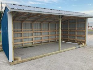 10x20 Metal Run-in Shed #3317-image